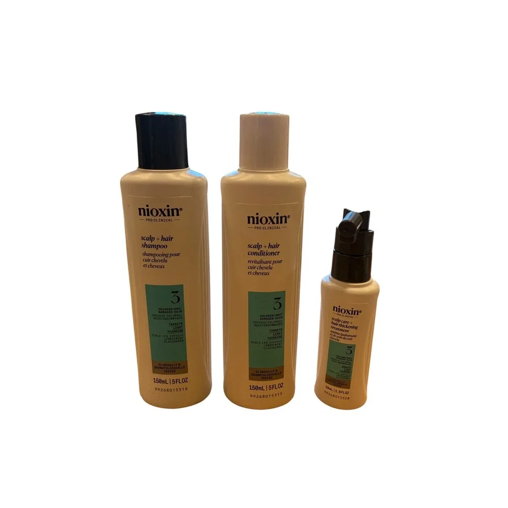 Nioxin Pro Clinical System 3 Trial Kit Shampoo Conditioner Treatment